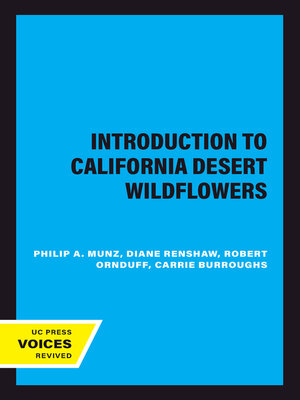 cover image of Introduction to California Desert Wildflowers